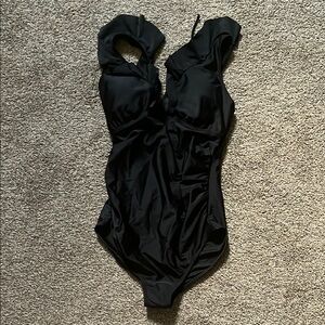Maternity Black One Piece Swimsuit
